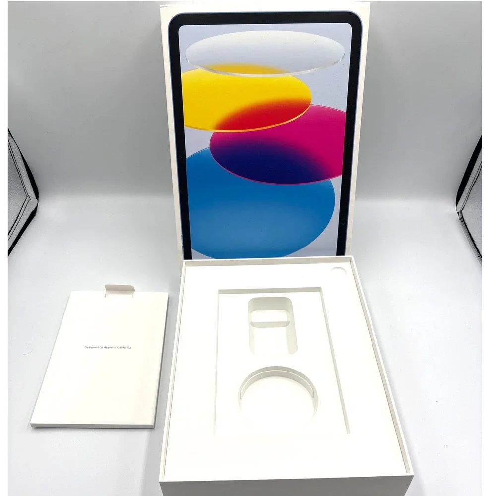 Apple iPad 10th Gen EMPTY BOX 128GB Blue Tech Aesthetic Retail Packaging A2696